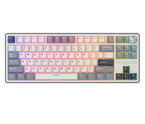 Royal Kludge R87Pro Half Grey Brown switch RK-R87PRO-HALFGY-BRNSW-US - 1455796 - zdjęcie